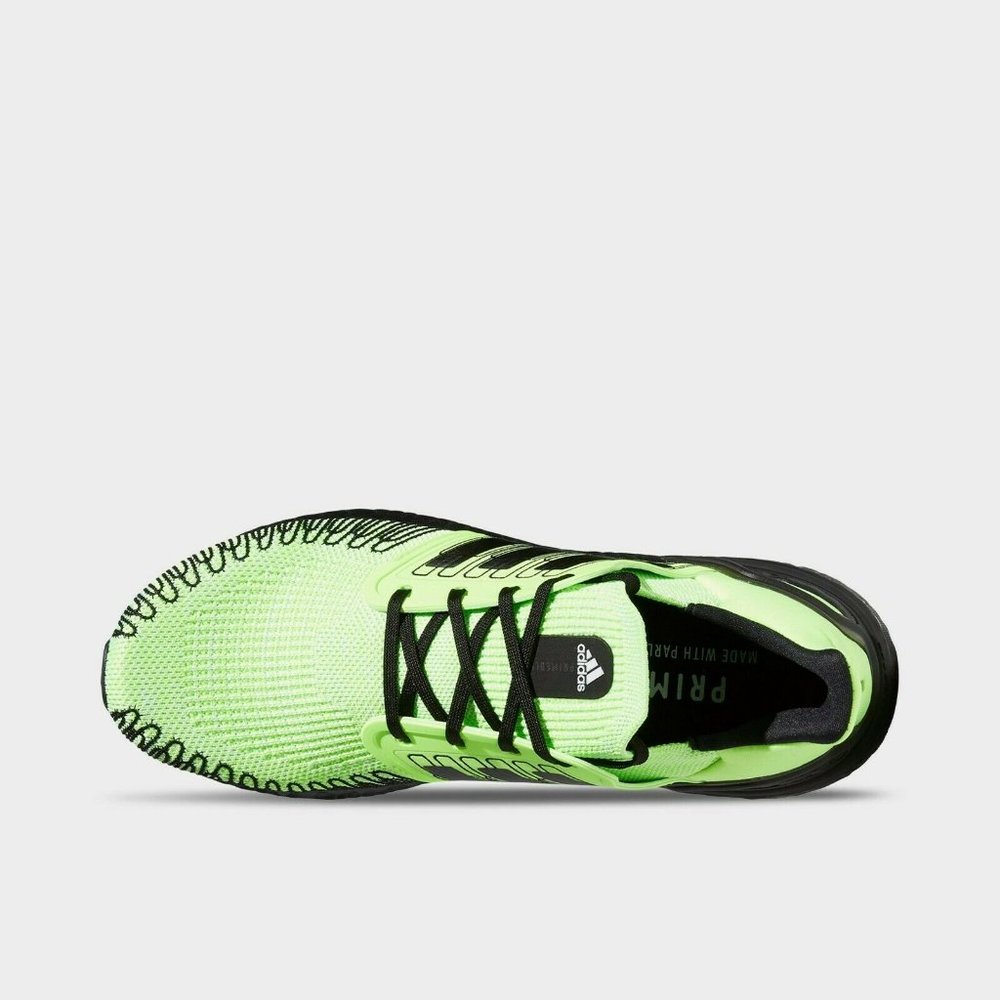 Adidas Ultraboost 20 Low Top Mens Running Shoes Green Black FY8984 New Sz 9.5 - Picture 5 of 8